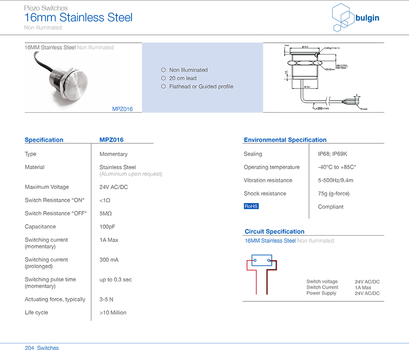 MPZ016不銹鋼P(yáng)iezo開(kāi)關(guān)規(guī)格尺寸 MPZ016不銹鋼P(yáng)iezo開(kāi)關(guān)規(guī)格尺寸