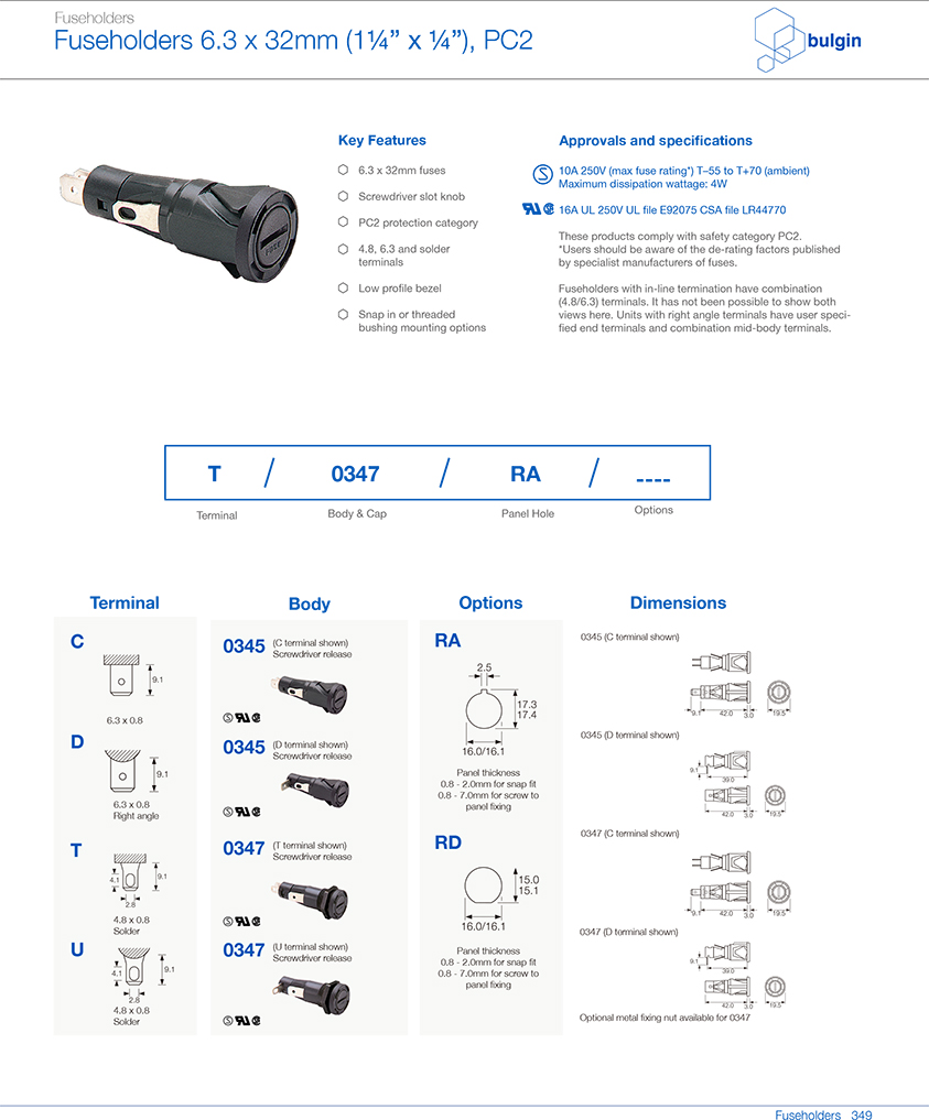 防觸電保護(hù)類(lèi)別0345保險(xiǎn)絲座選型 防觸電保護(hù)類(lèi)別0345保險(xiǎn)絲座選型