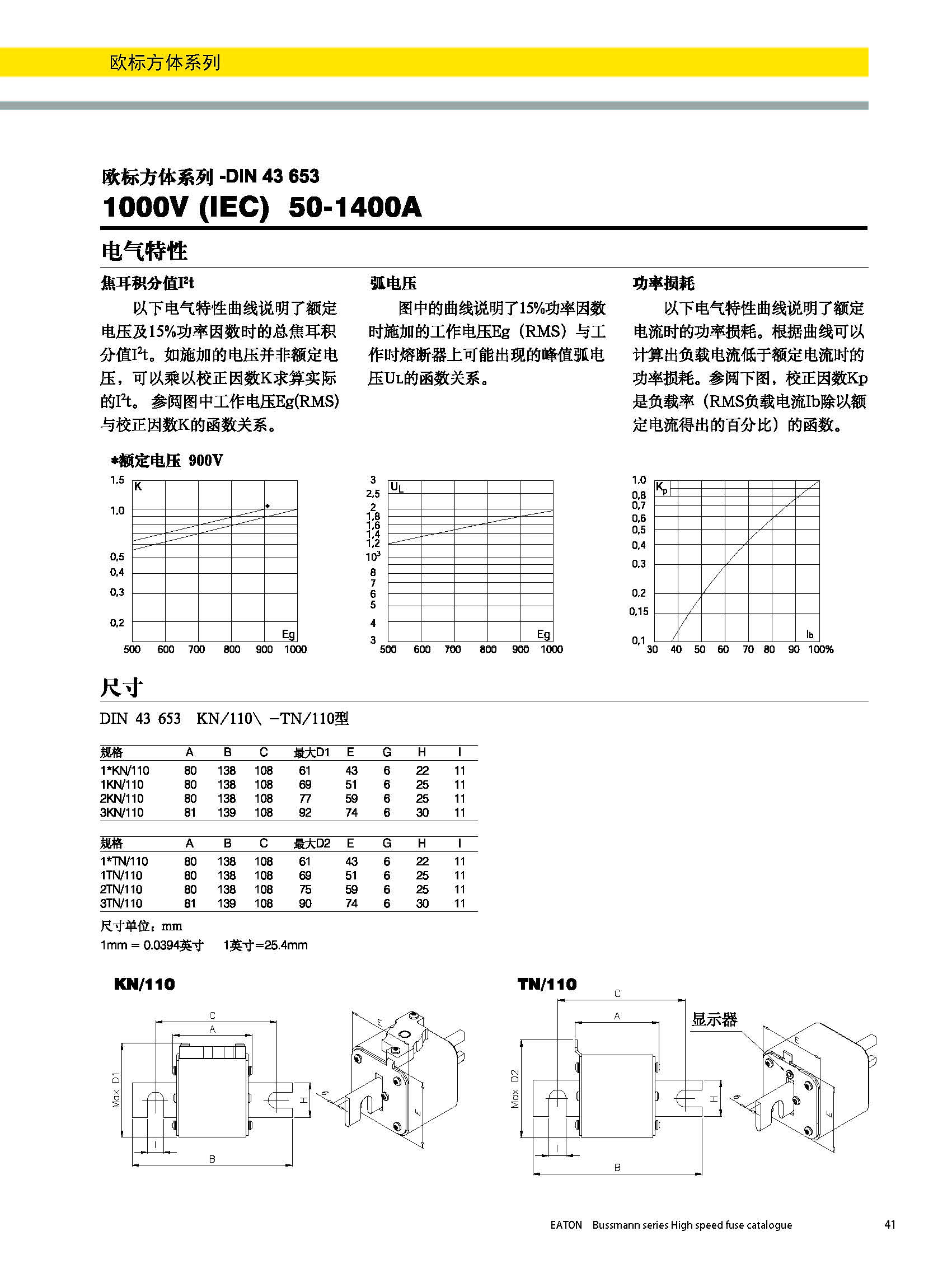 歐標(biāo)方體DIN43653 1000V 50-1400A產(chǎn)品電氣特性,尺寸圖 歐標(biāo)方體DIN43653 1000V 50-1400A產(chǎn)品電氣特性,尺寸圖