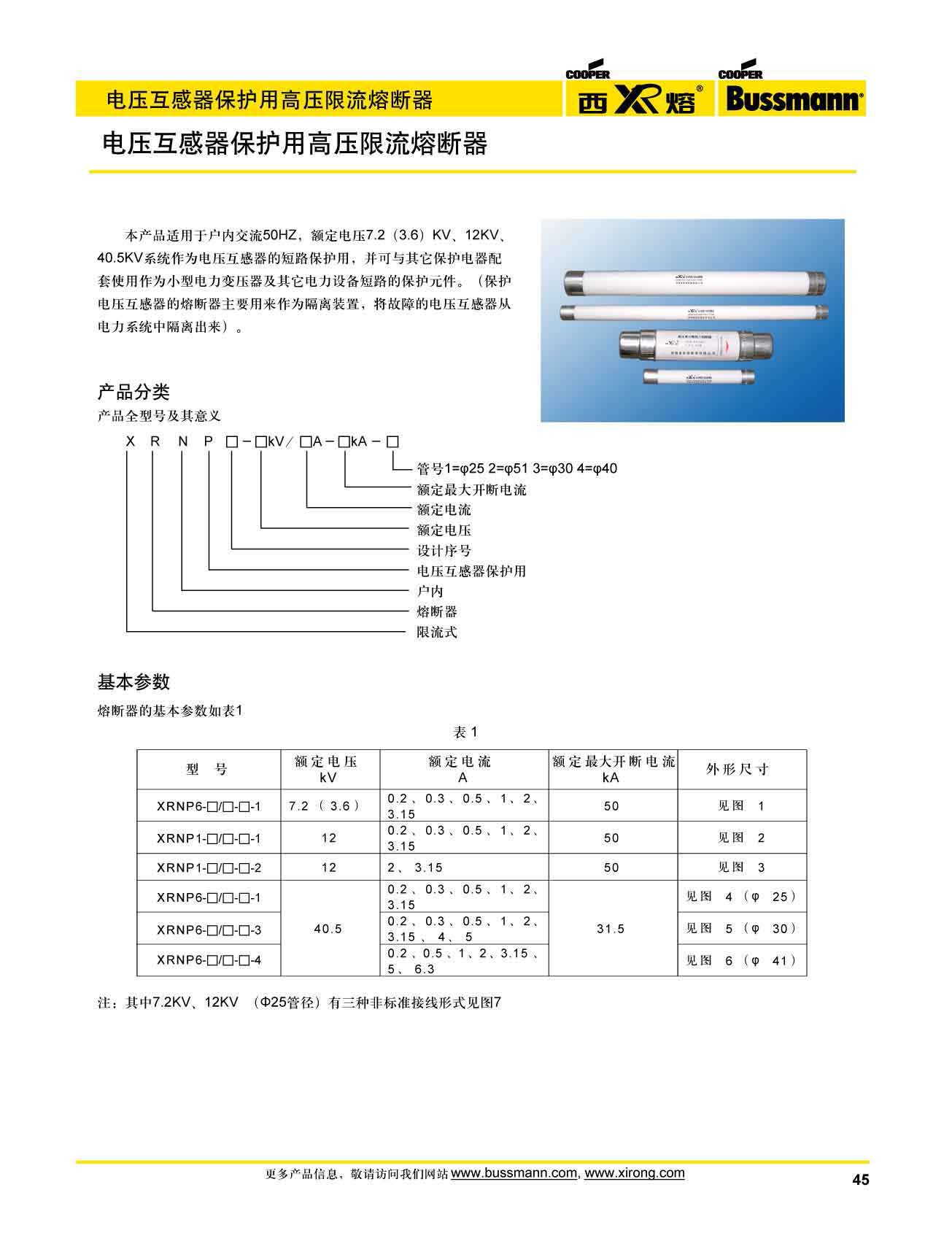 電壓互感器保護(hù)高壓限流熔斷器XRNP系列選型 電壓互感器保護(hù)高壓限流熔斷器XRNP系列選型